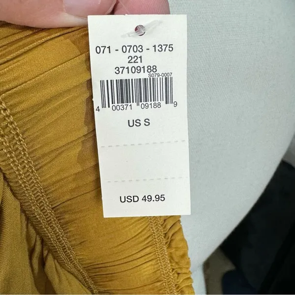 Aerie Size S Mini Skirt‎ Sweet N’ Silky In Honey Ruffle Layers Satin Elastic NEW - Image 11