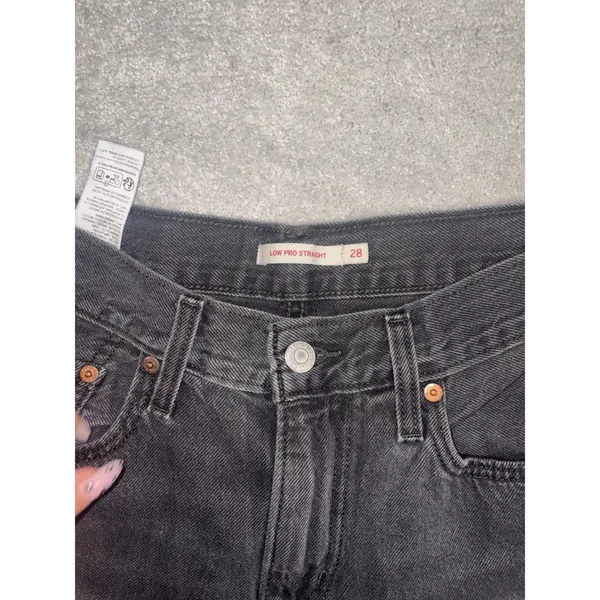Levi's low pro straight 28 gray wash 28x30 - Image 3