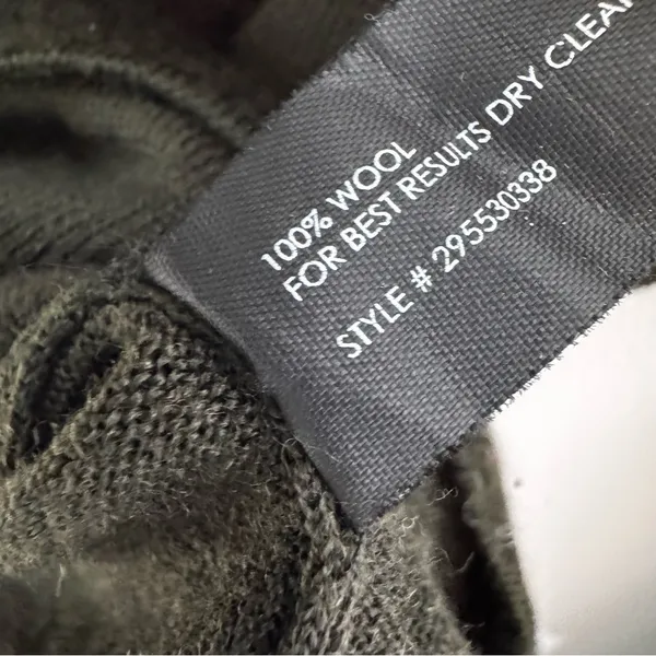 Club Monaco Italian Wool Agnes Sweater Green and Black Size S - Image 6