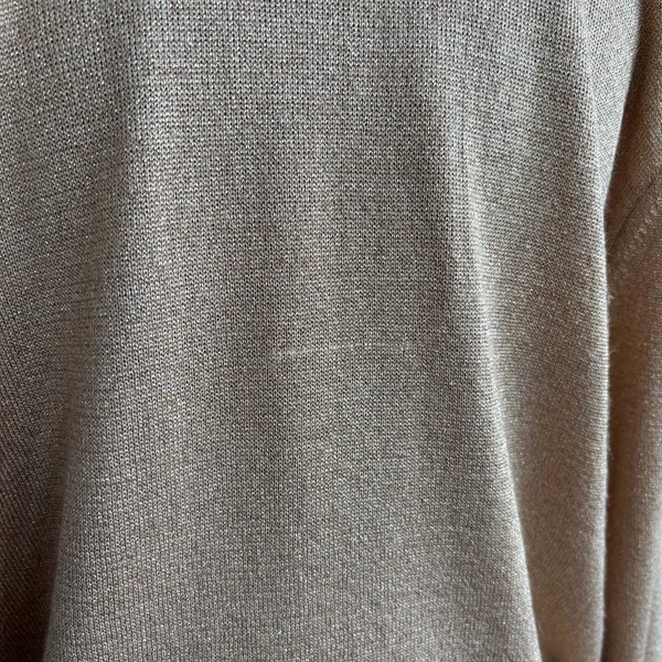 90s Vintage Jeanne Pierre Gold Metallic Shimmer Button Cardigan Top Petite Small - Image 6