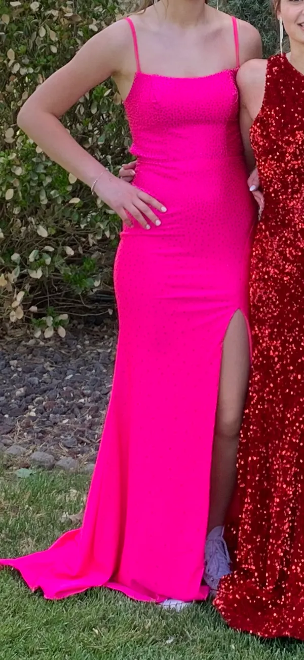 Pink Prom Dress Size 6 - Image 2