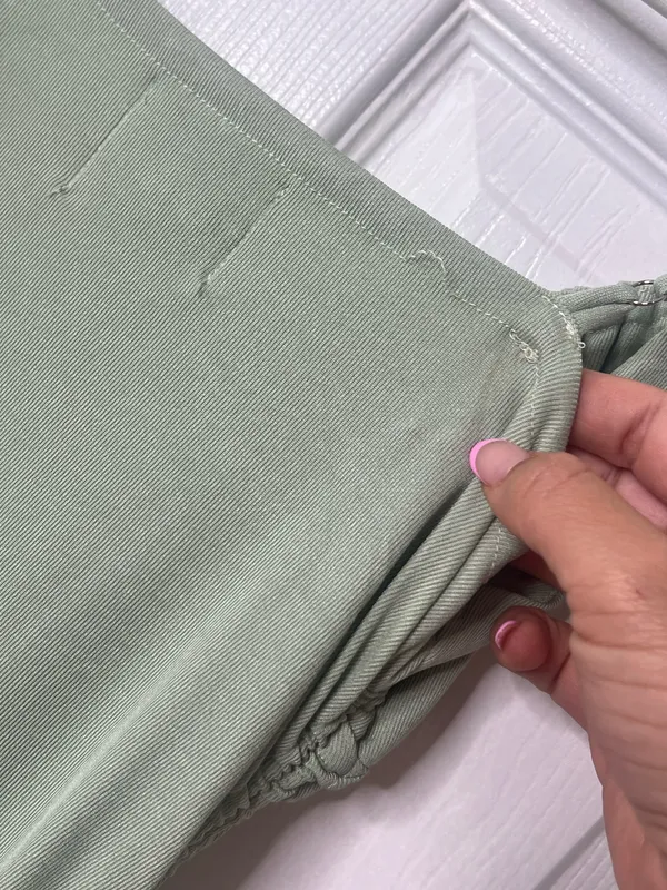 Princess Polly Sage Green Ruched Midi Dress Coquette Y2K Bodycon XS - Image 8
