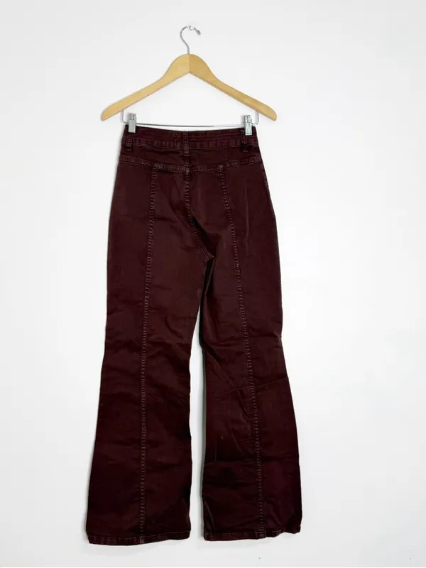 Marine Layer Wide Leg Pants Purple High Rise Size 4 - Image 2