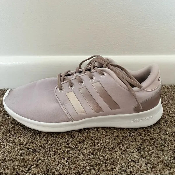 Adidas Light Purple Rose Gold CloudFoam QT Racers Size Women’s 8 - Image 4