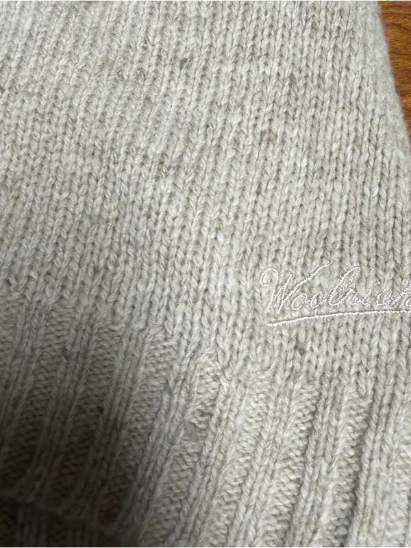 Woolrich Wool Knit Sweater cardigan Vest with Pockets and Buttons medium - Image 4
