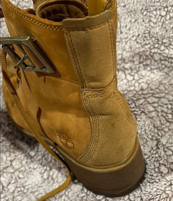 Timberland Kori Park Womens 9 Wheat Nubuck Suede Leather 6in Lace Up Heel Boot - Image 11