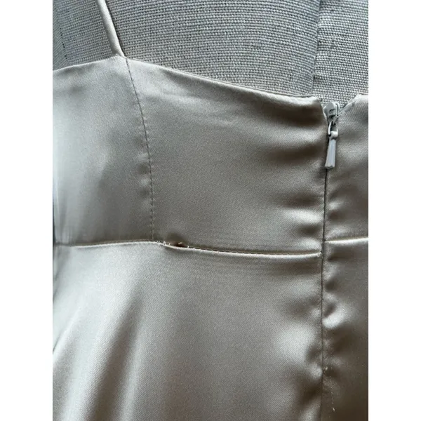 Fame & Partners Stappy Tri Cup Gown Champagne Size 6 Bridal Wedding Guest Prom - Image 8