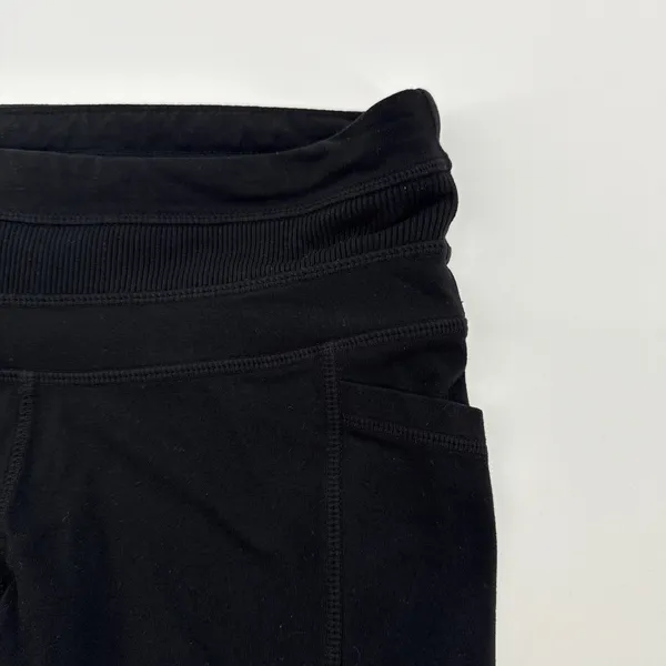 Athleta Women's Excursion Jogger Leggings Pockets Black Ribbed Small‎ - Image 4