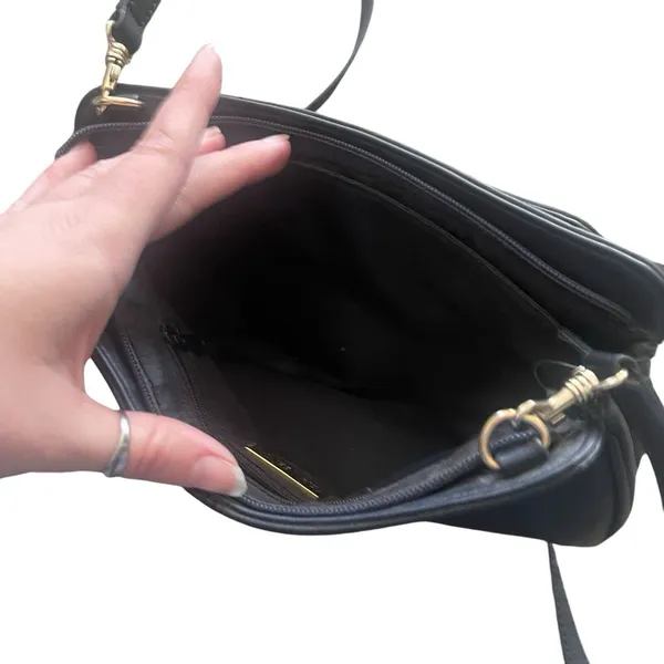 Giani Bernini Black‎ Leather Casual Classic Small Crossbody Shoulder Purse - Image 7