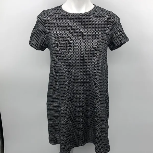 Zara black white print short sleeve fall dress - Image 2