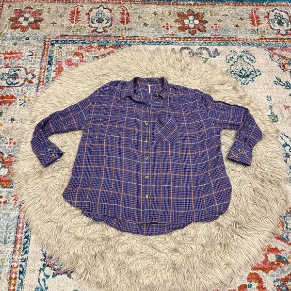 Free People Womens Break My Stride Button Up Shirt size small - Image 2