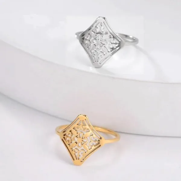 NEW 14k Yellow Gold Plated Stainless Steel Filigree Ring, Size 6‎ - Image 10