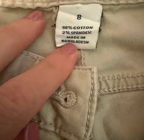 Women’s Charter Club Pant Shop Cargo Pants in Khaki - Casual Utility Style - Image 3