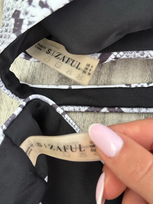 Zaful Snakeskin Bikini Set - Image 5