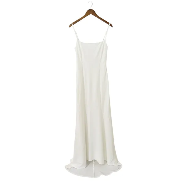 Lulus Blessed Romance White Sleeveless Button Back Mermaid Maxi Dress size XL - Image 3