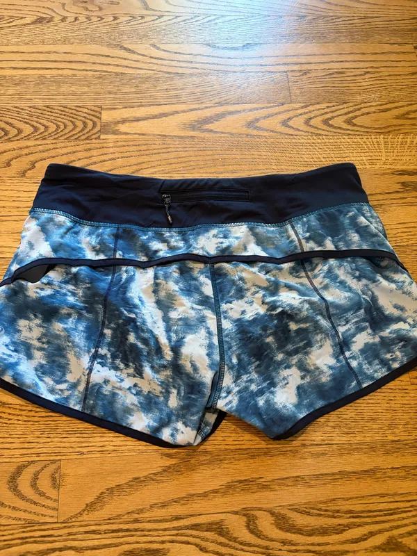 Lululemon Speed Short Naval Blue White - Image 2