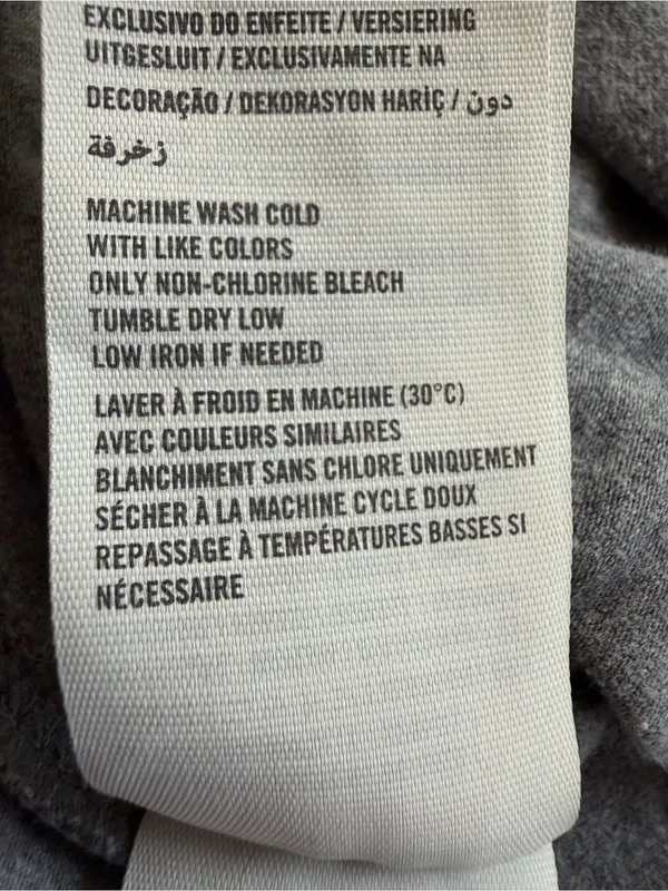 Abercrombie & Fitch Gray Wide Leg Sweatpants Logo Lounge Pants M - Image 6