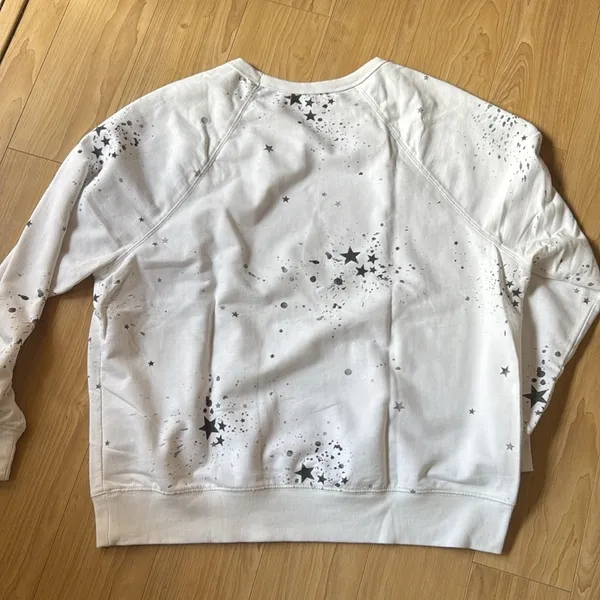 White Star Print Sweatshirt - Image 4