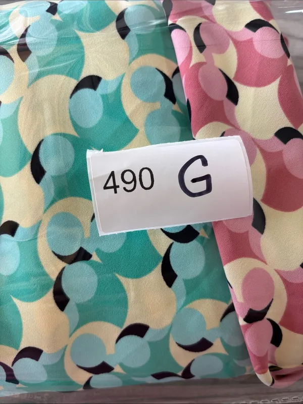 Diane Von Furstenberg Two-Tone Pink & Aqua Wrap Midi Dress - Image 11
