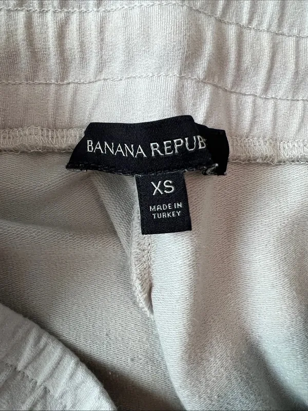 Banana Republic Light Taupe Drawstring Joggers - Image 5