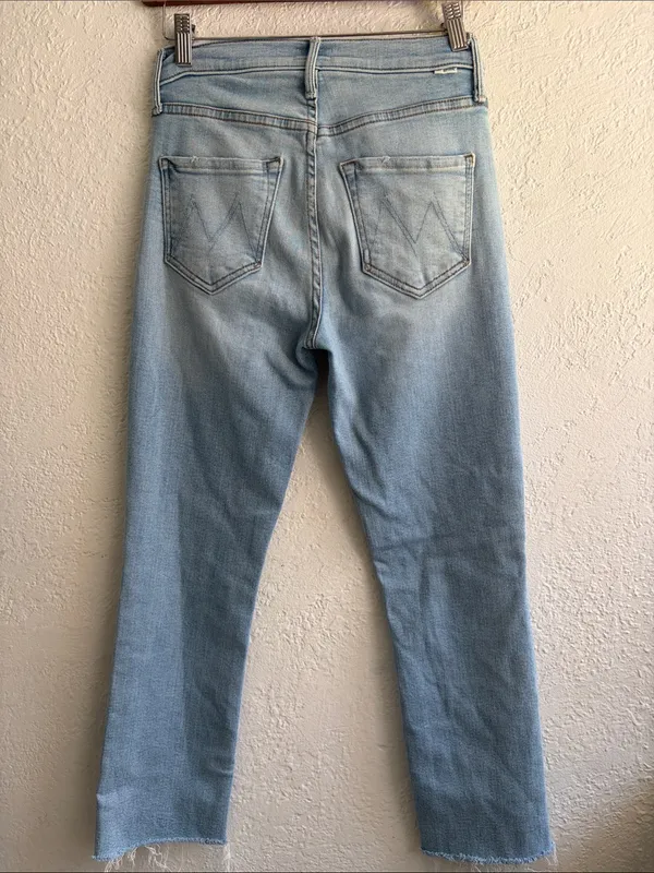 Mother Light Wash Women's Jeans - Classic Straight Fit - Image 3