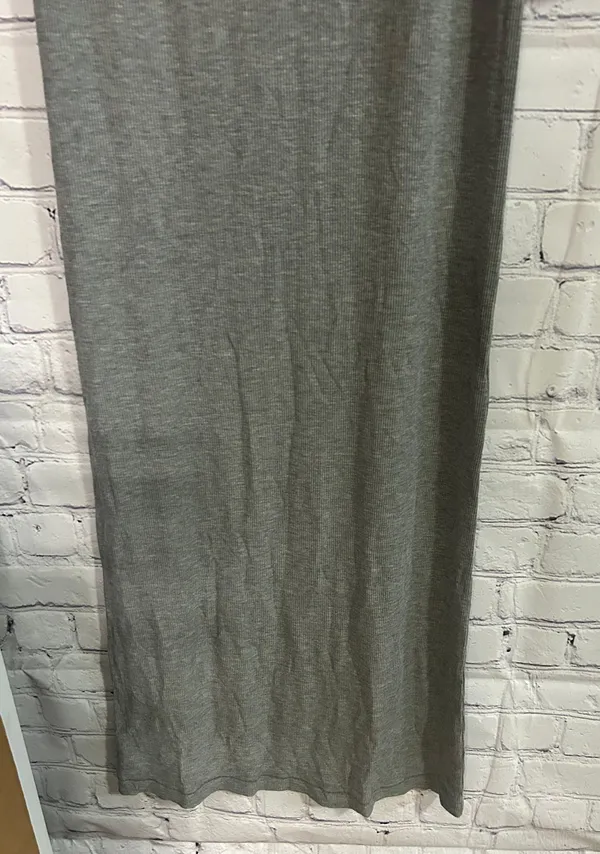 Soft Lounge Long Sleeve Dress Heather Gray Size L - Image 5