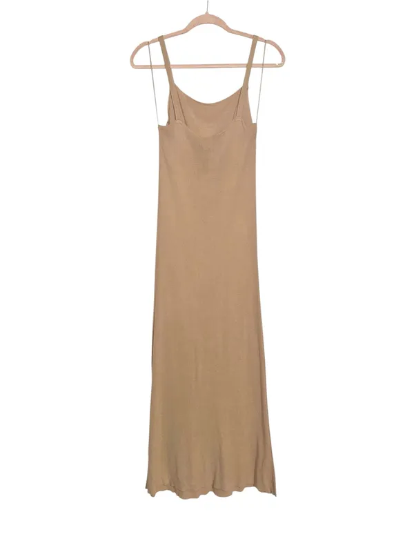 ZARA Knit Sleeveless Slip Maxi Dress SMALL - Image 3