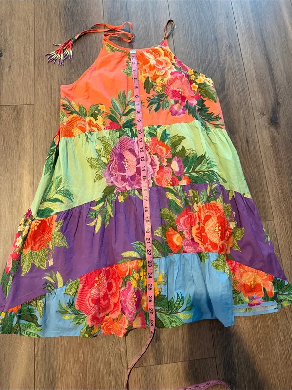 FARM Rio Floral Tiered Mini Dress- size XS - Image 8