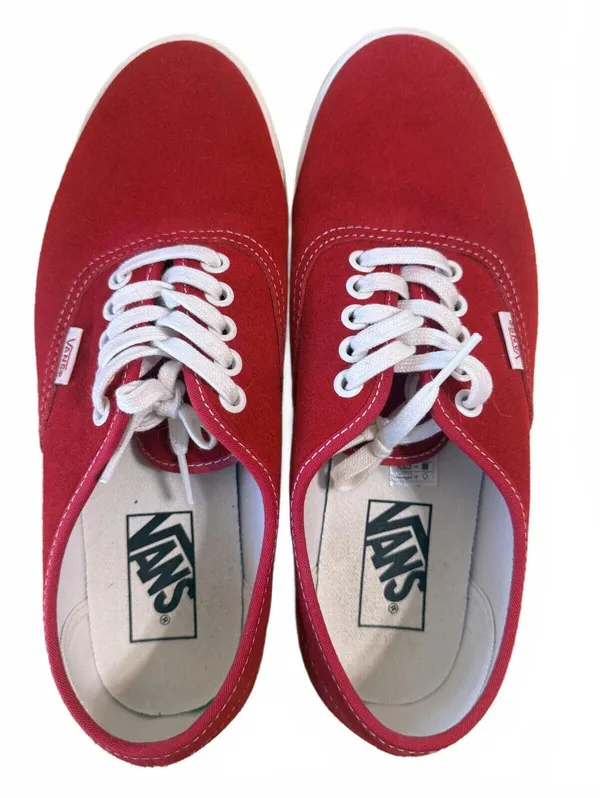 Vans Old Skool Red Canvas Lace-Up Low Top Sneakers Women's 8.5 - Image 7