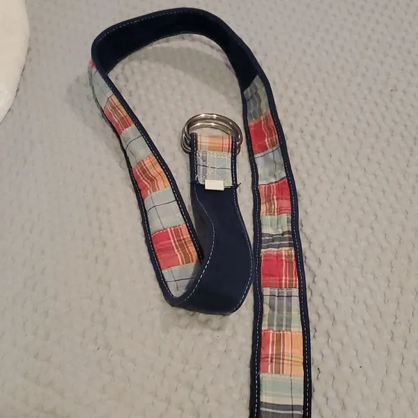 Patchwork Fabric Belt Orange - Image 2