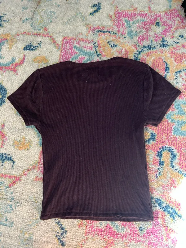 Urban Outfitters BDG brown ribbed short sleeve - Image 5