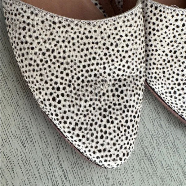 Madewell Spotted Cream and Brown Shoes Size 9.5 - Image 7