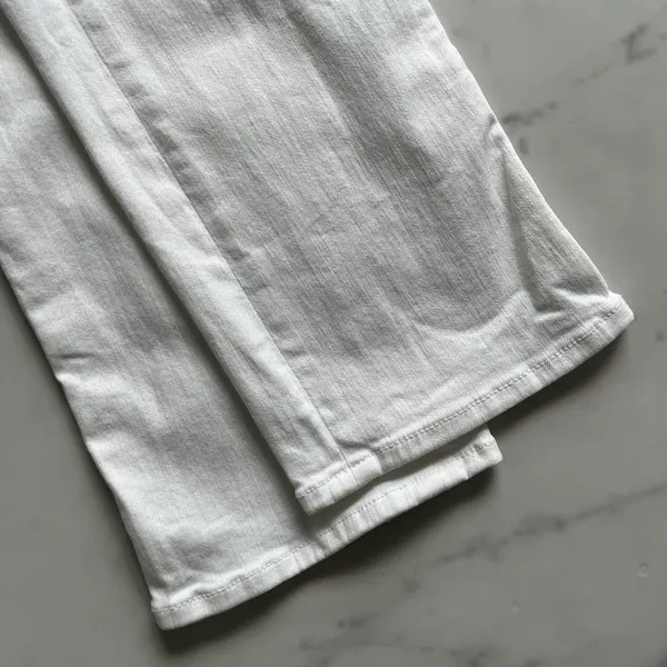 Mother Denim White High Waisted Rider Ankle Jeans Fairest Of Them All Size 26 - Image 11