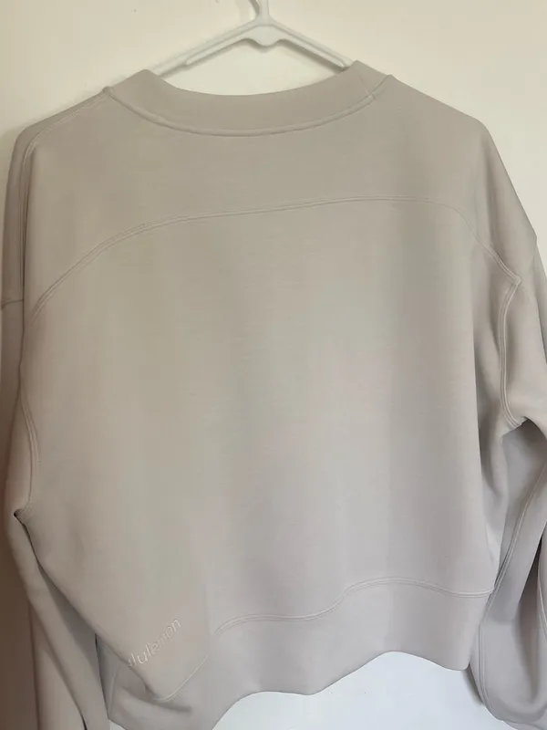 lululemon softstreme crewneck cream sweater - Image 3