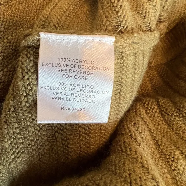 Women’s plus size burnt olive long sleeve sweater. Size 2X - Image 5