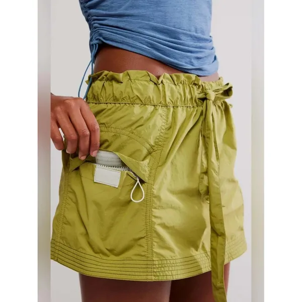NWT FP Movement Free People In The Wild Skort Medium Olive Green Cargo Athletic - Image 2