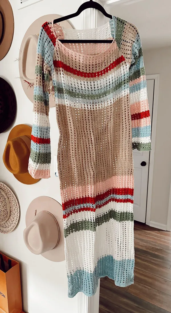 Knit Multi Colored Dress Multiple - Image 6