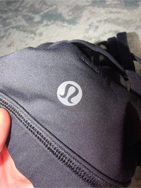 Lululemon Beat The Heat Tank Black Size 4 Strappy Back 2-in-1 Running - Image 7