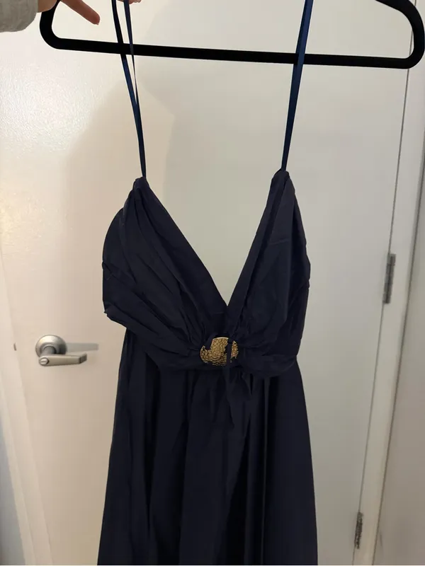 STAUD Danielle Dress in Navy - NWOT - Image 5