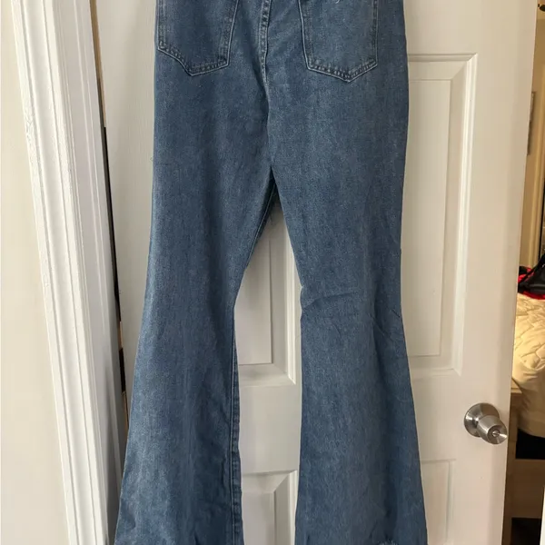 SHEIN Blue Flare Distressed Jeans - Image 2