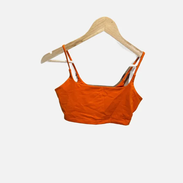 Wild Fable Womens Orange Cropped Cami Tank Top Square Neck XS NWT‎ - Image 2
