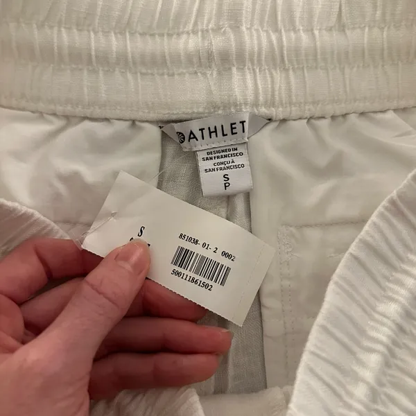 Athleta White Linen Pants - Image 6