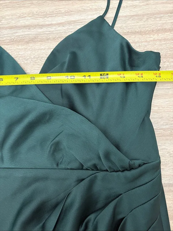 BHLDN Sleeveless Maxi Formal Dress Women Size 4 Dark Green - Image 5