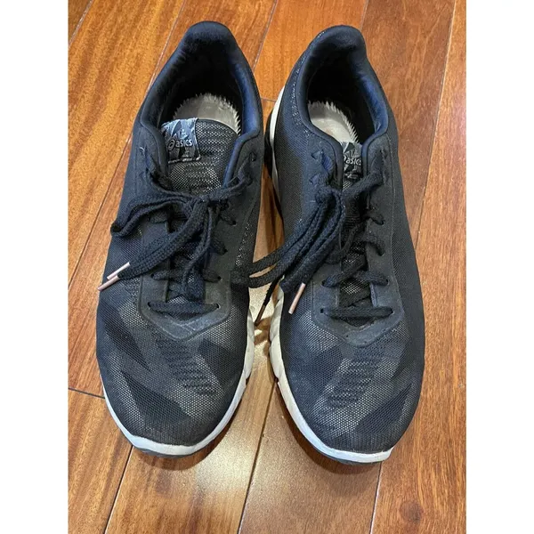 ASICS Gel-Quantum 90 2 1022A210 Sneakers Women's Size 8 Black Rose Gold Accent - Image 3