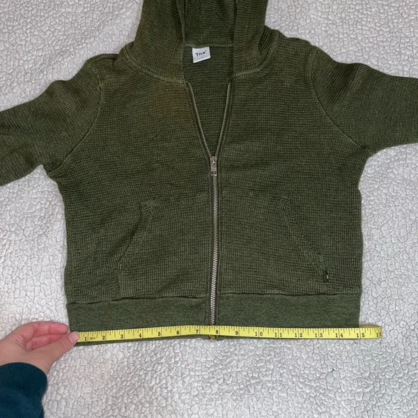 TNA Aritzia Waffle Knit Zip-Up - Image 9
