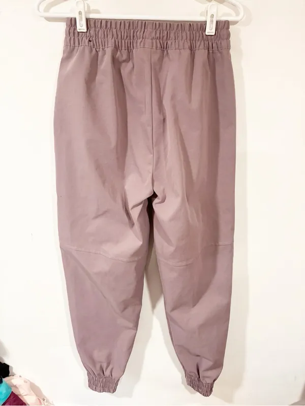 Nike Women Swoosh High Rise Woven Jogger Activewear Purple Size Small - Image 5
