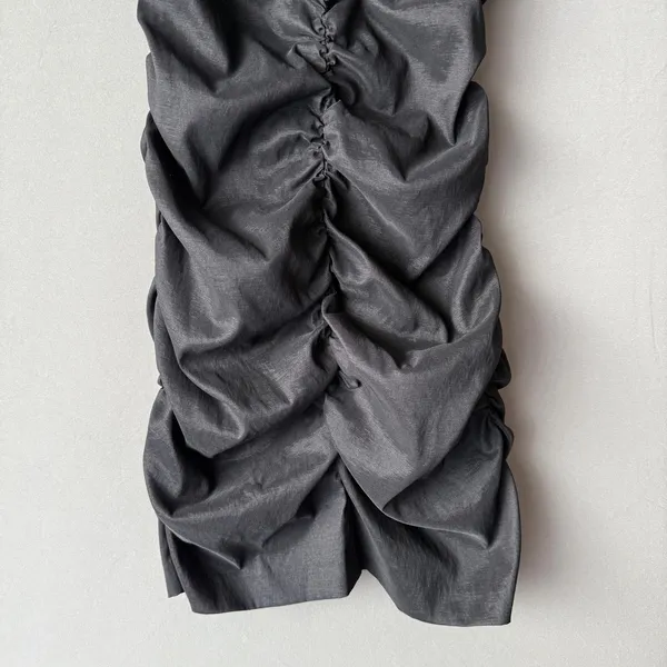 Hailey Logan Office Siren MobWife Ruched One Shoulder‎ Dress M Black - Image 3