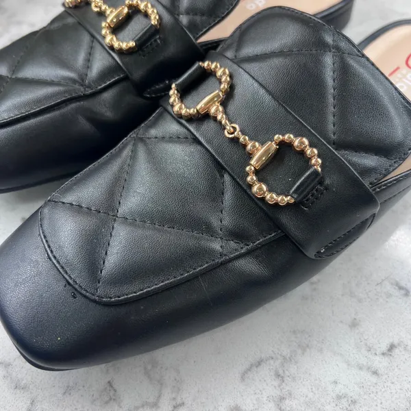 Blondo Sharon Waterproof Mules Black Quilted‎ Size 8.5 - Image 2