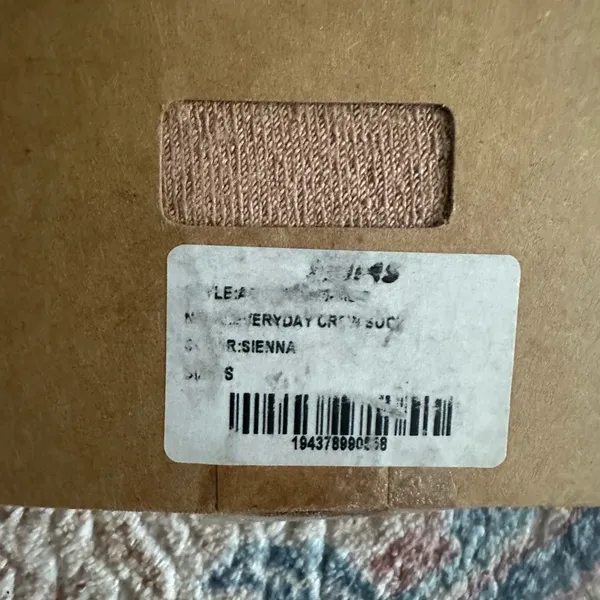 NWT SKIMS Everyday Crew sock in Sienna - Image 2