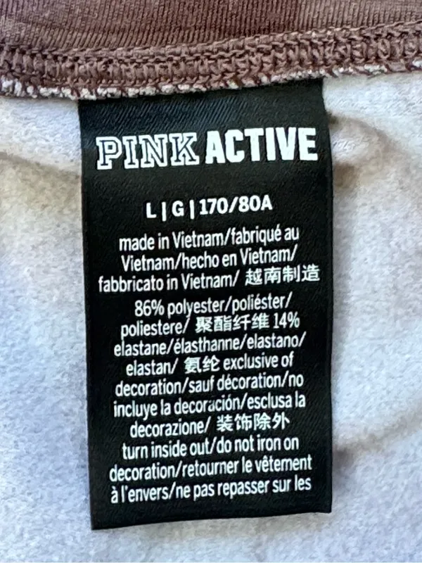 PINK Active High Waist Cargo Leggings Camo Large - Image 4